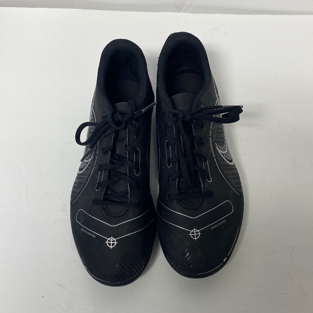 Nike Kids Mercurial Cleats Black /Metallic Sliver size 6Y